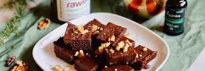 Raw Vegan Chocolate Mint CBD Holiday Fudge