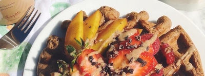 Brunch GOALS: Gluten-Free Chocolate Superfood Waffles