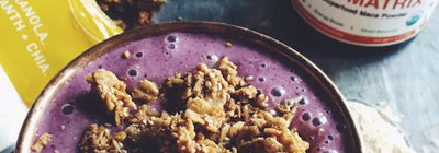 Purely Maca Matrix Acai Ginger Berry Smoothie (Recipe!)