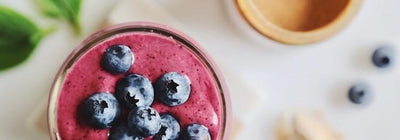 Antioxidant-Packed Sprouted Almond Berry Blast Smoothie For Glowing Skin