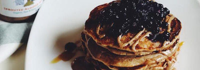 Gluten-Free Stone Ground Almond Butter and "Jealy" Pancakes (Recipe!)