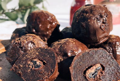 Gluten Free Black Forest Cake Ball Truffles