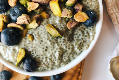 Plant Based Pistachio Chia Pudding