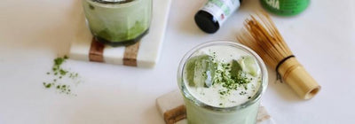 Cool Your Nerves with This Hemp CBD Iced Matcha Latte