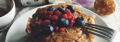 Gluten-Free Blueberry Lemon Pancakes (Vegan!)