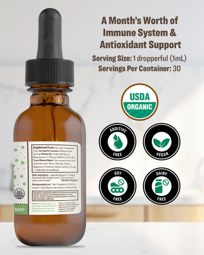 organic vegan nano vitamin k2 tincture