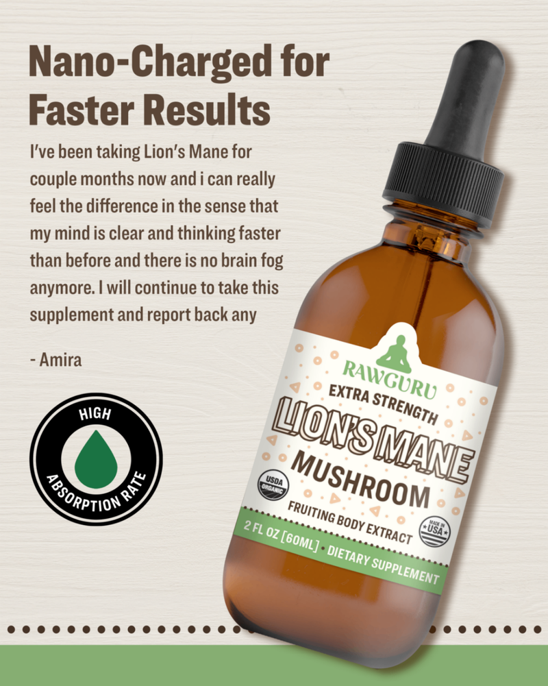 organic lions mane mushroom tincture