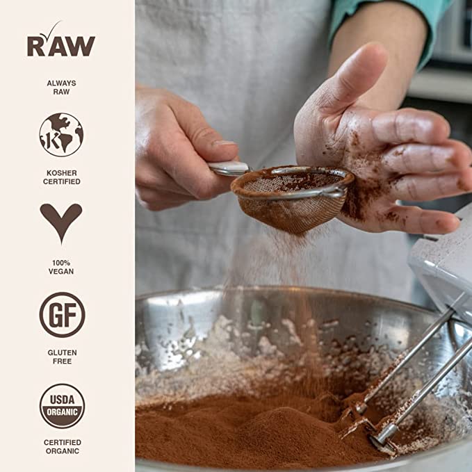 Rawmio is always Raw, kocher certified, 100% vegan, gluten free and certified organic