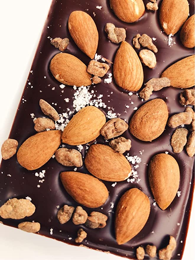 Delicious Sprouted Almond & Sea Salt Bark chocolate bar