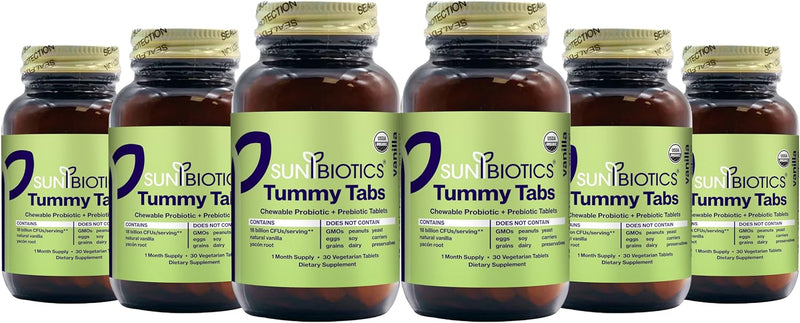 Tummy Tabs - Vanilla Probiotic with Prebiotics - 30 ct