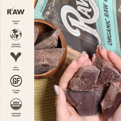 Rawmio is always Raw, kocher certified, 100% vegan, gluten free and certified organic