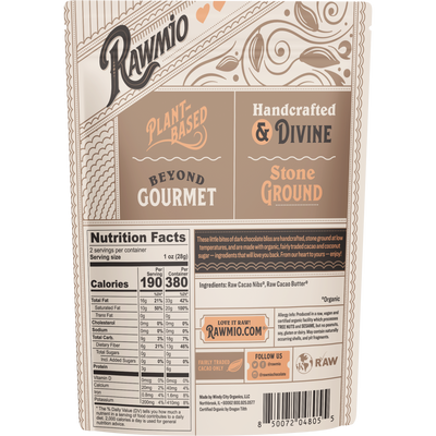 Rawmio 100% Dark Chocolate Hearts