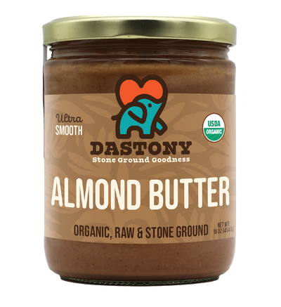 dastony organic almond butter smooth stone ground