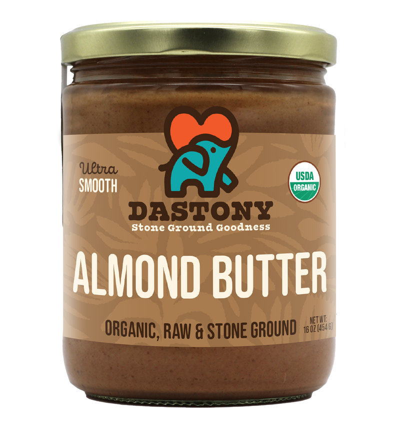 dastony organic almond butter smooth stone ground