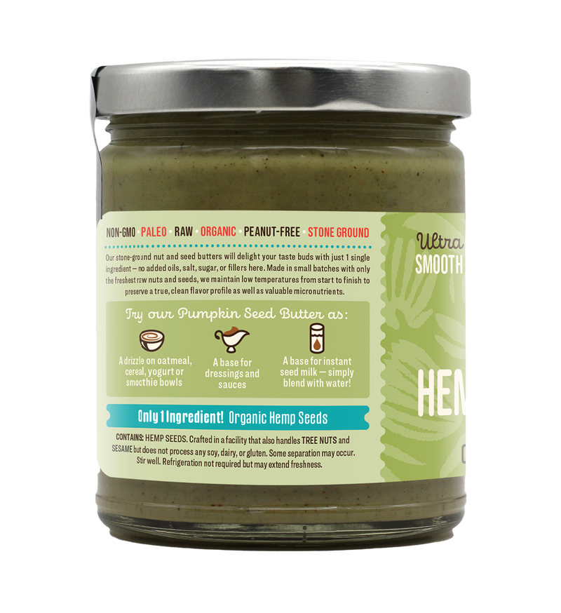 recipe dastony organic raw stone ground hemp seed butter