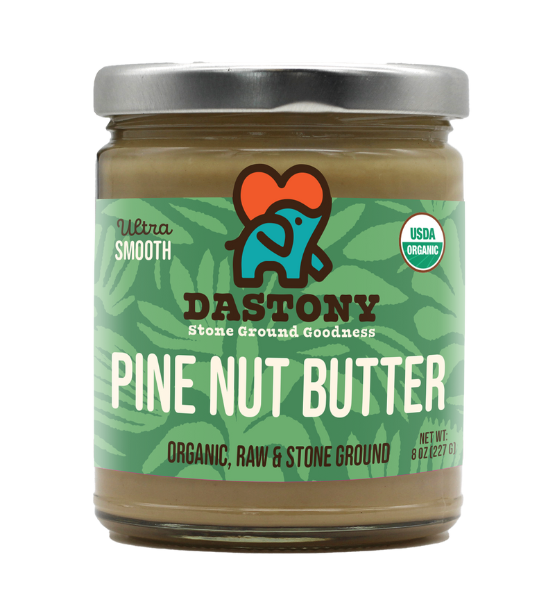 dastony organic raw stone ground pine nut butter smooth