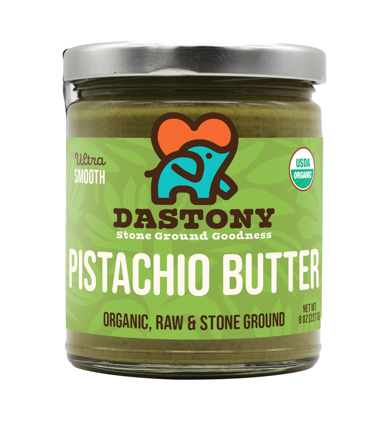 dastony raw organic stone ground pistachio butter