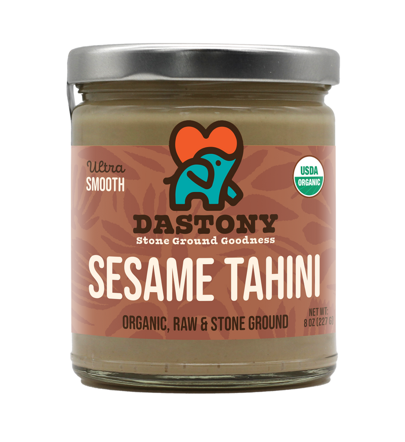 dastony organic raw stone ground sesame tahini smooth