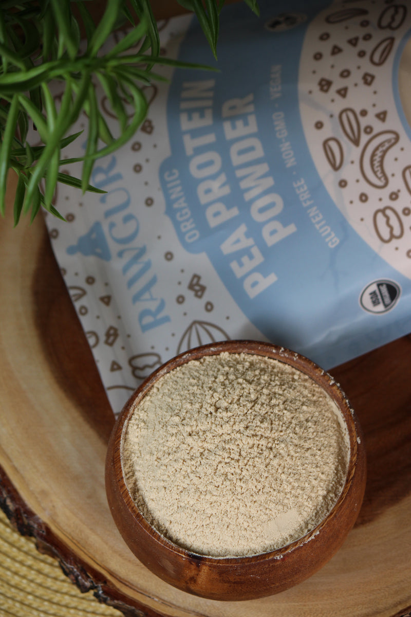 Pea Protein Powder open box