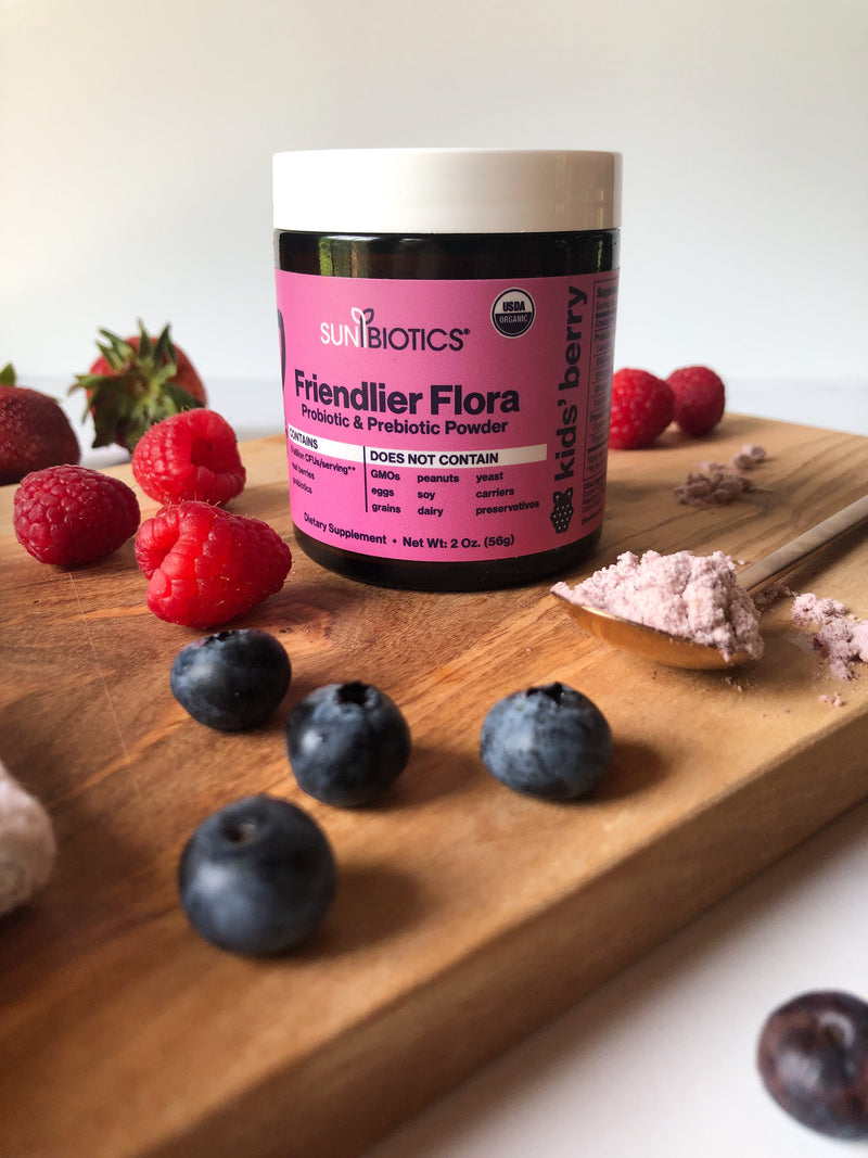 FRIENDLIER FLORA - PROBIOTIC & PREBIOTIC POWDER - Kids berry