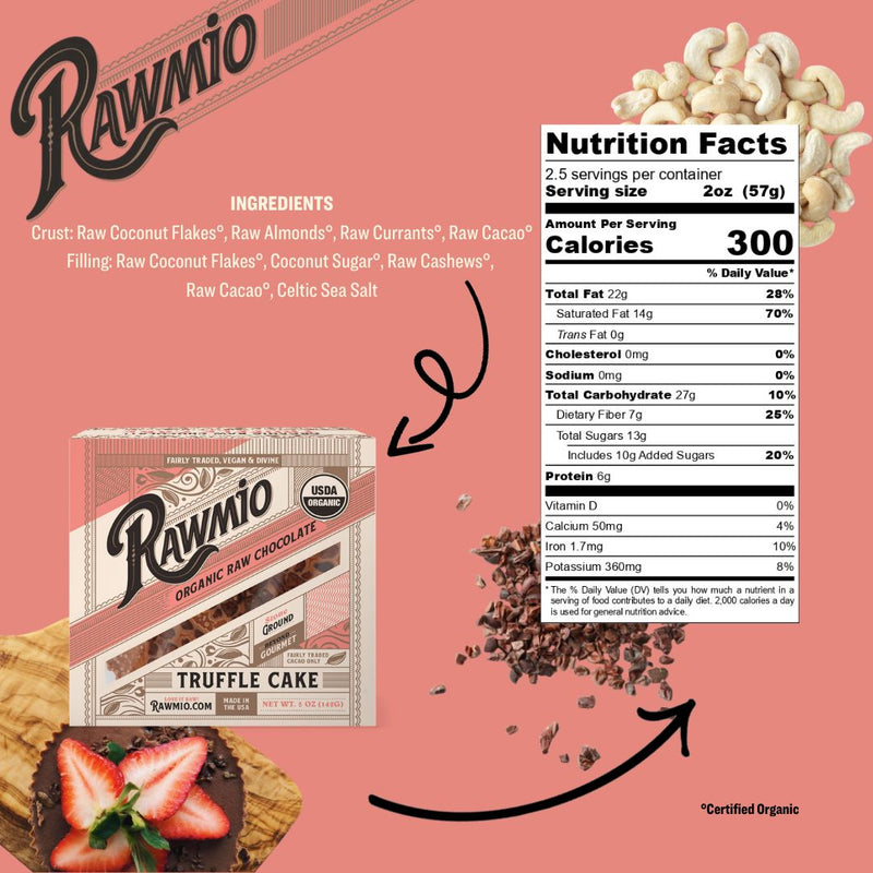 Package with ingredients and nutrition facts