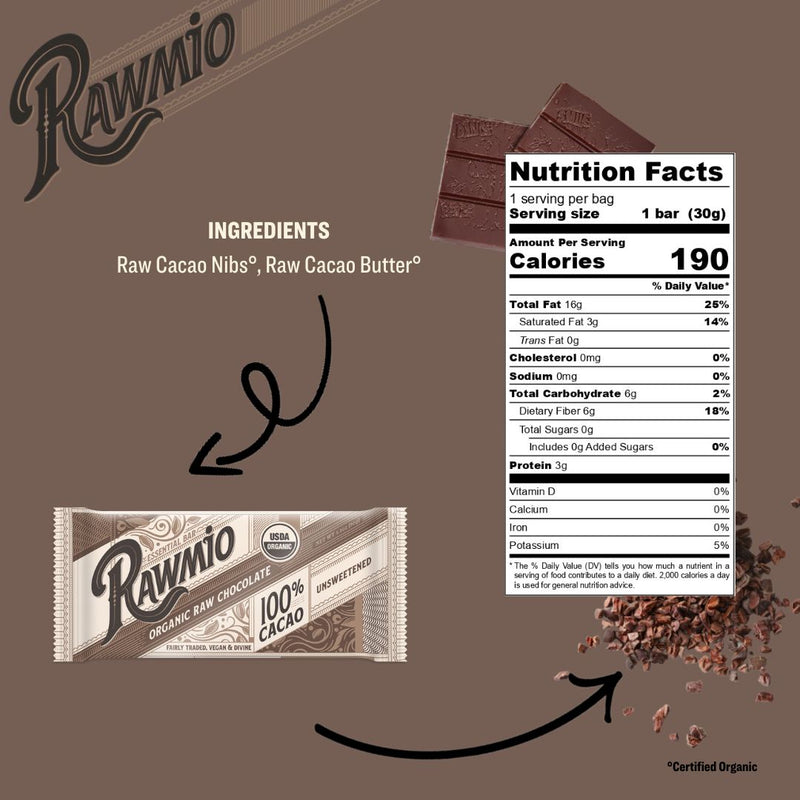 Package with ingredients and nutrition facts