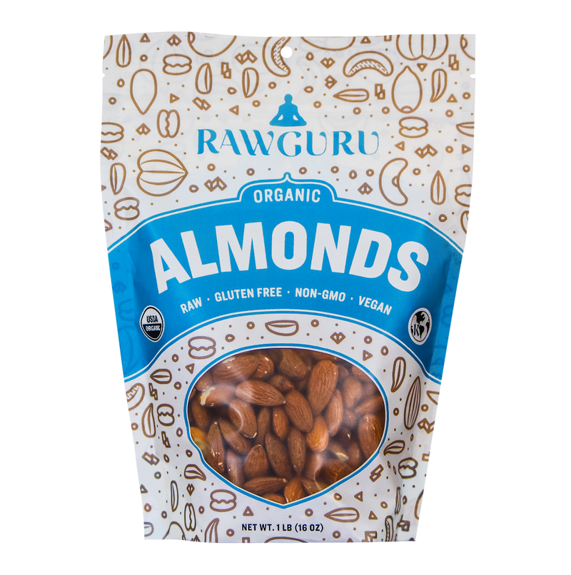 Raw Organic Almonds | 16 oz