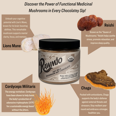 Discover the Power of Functional Medicinal Mushrooms in Every Chocolatey Sip!