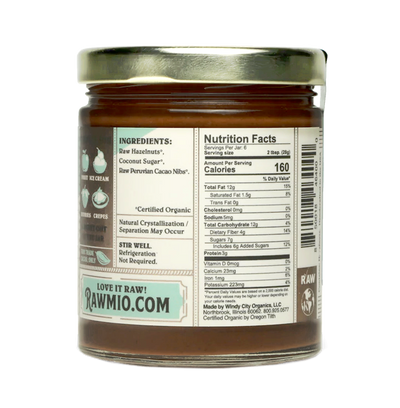 rawmio chocolate hazelnut spread