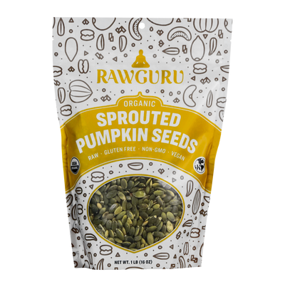 organic vegan spouted pumkin seeds 