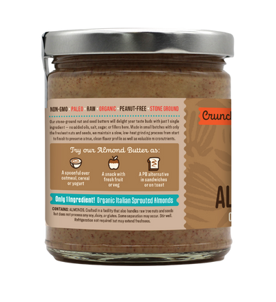 Organic Crunchy Sprouted Almond Butter