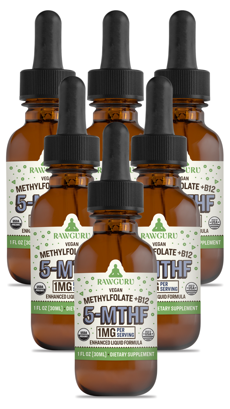 Organic Methylfolate 1mg + B12 (6 Month Supply) 6 SKU