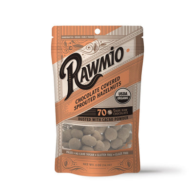 Sprouted Raw Chocolate Covered Hazelnuts - 5 lbs