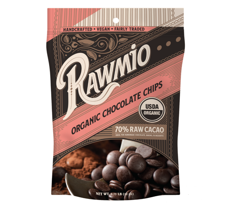 ORGANIC RAW CHOCOLATE CHIPS - 12 OZ