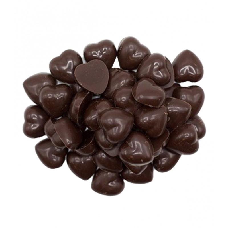 orange chocolate hearts