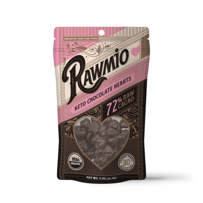 Raw Dark Chocolate Hearts